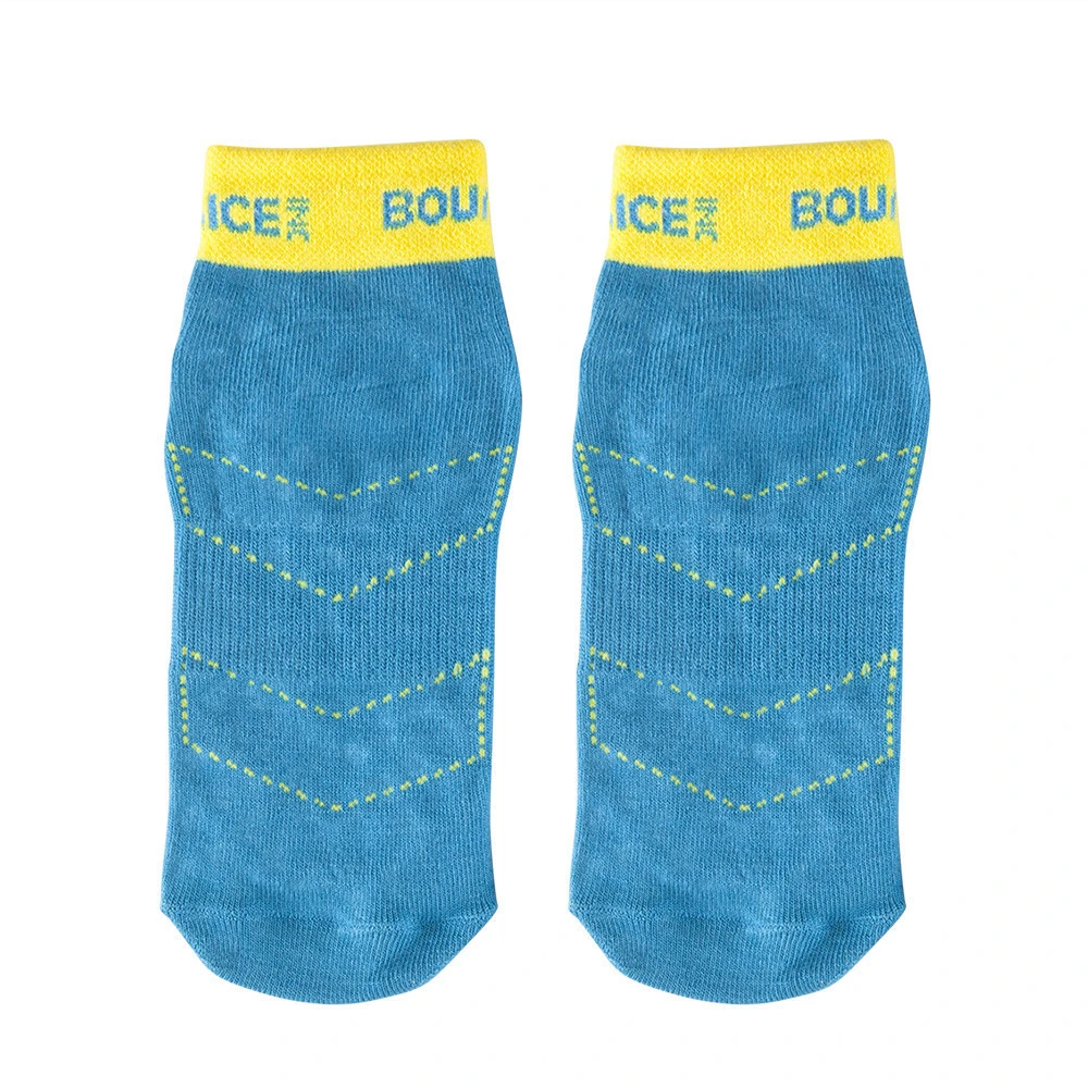 OEM Adult Sports Sock Anti Slip Dots Logo Polyester Trampoline Socks Grip
