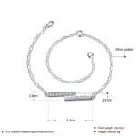 OEM Charm Wonderful Wedding bell payal 925 sterling silver anklet