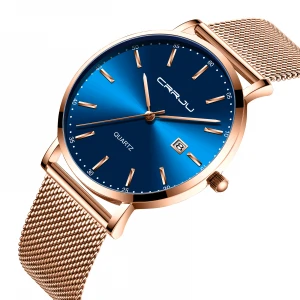OEM full stainless steel case unisex  lady quartz wrist watches reloj