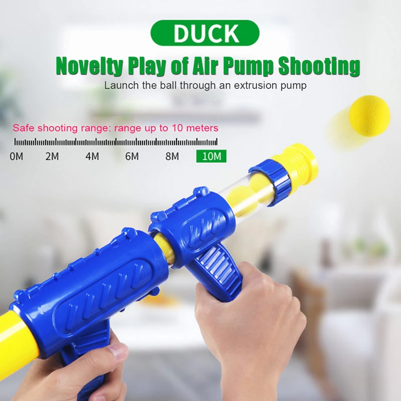 OEM Plastic Shooting Game Toys PVC Gun with EVA Soft Bullet Toy for Kids