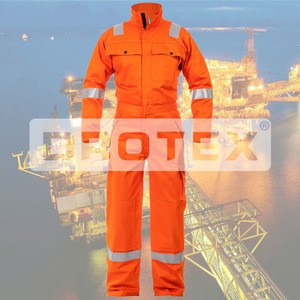 OEM wholesale advanced cotton nylon Fireproof Workwear for Fireman Uniform
