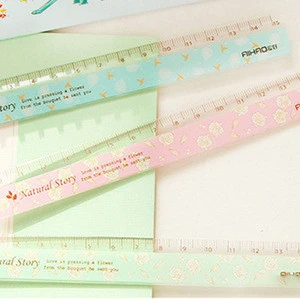 Office &amp;school products acrylic ruler firm custom advertising ruler animal design flexible ruler 15 cm