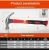 Import One-piece claw hammer with plastic handle for office from China