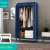 Import original design new  Hanging Clothes Fabric Furniture wardrobe steel plate cupboard from China