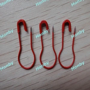 Other garment accessories 22mm red pear shaped safety pin