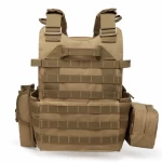 Outdoor Army Air Soft Trainibg Molle Tactical Combat Military Vest with Detachable Belt Holster