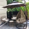 Outdoor balcony hanging chair hanging basket courtyard garden furniture rattan chair bedroom lazy simple swing