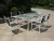 Import outdoor extension garden patio dinning table set modern from China
