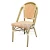 Import Outdoor Garden Furniture Metal Bamboo Looking French Bistro Patio Wicker Rattan Chair from China