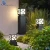 Import Outdoor solar bollard light garden lights led waterproof lawn lamp villa courtyard park grass ground landscape light from China