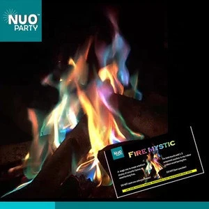 Outdoor Toys Party Camping Mystical Color Fire Magic Tricks Coloured Flames Bonfire Sachets Fireplace magical fire powder
