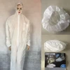 Painting Use Coverall White Color Grey Color Cleaning Use One Piece Workwear