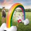 Party decoration Rainbow  watering toys Yard lawn backyard birthday party Summer outdoor water games Rainbow giant sprinkler toy
