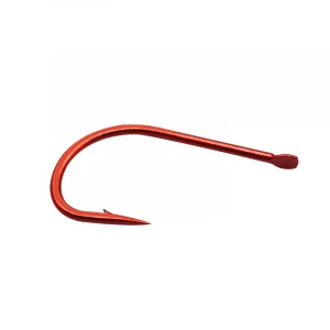 50Pcs Small Red Hooks Carbon Steel Freshwater Fishinghook Barbed And Non-Barb Bulk