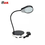 PDOK Flexible metal tube desktop clamp type LED Lamp CNC Machine tool working light with magnetic base