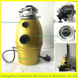 Permanent magnet motor electrical kitchen items food waste grinder with 3 grind stages treatment