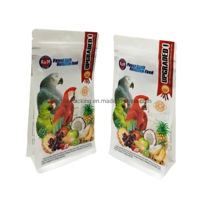 Pet Food Stand up Pouch Bag Zip Lock Bag Parrot Food Bag Quad Seal Bag Animal Food Bag Turtle Bag