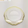 Plastic Floral Charger Plate for Wedding Dinnerware