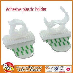 plastic reusable adhesive wall pen clip wall adhesive cable clip