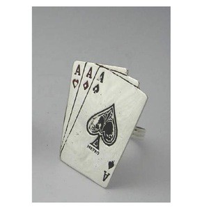 Playing card napkin ring