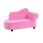 Plush pink kids sofa lounge chair girl bedroom furniture
