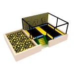 Popular fitness large indoor trampoline parks big trampoline land for both kids and adult