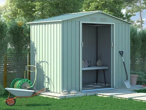 popular waterproof 7*4FT outdoor garden metal shed house storage