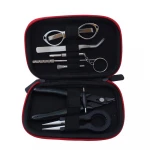 Portable DIY vape tool kit used for ecig building on RDA/RTA vape coil tool kit