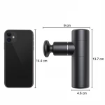 Portable handheld heated massager hammer electric Fascia vibrating aluminum case percussion body mini fascial massage gun