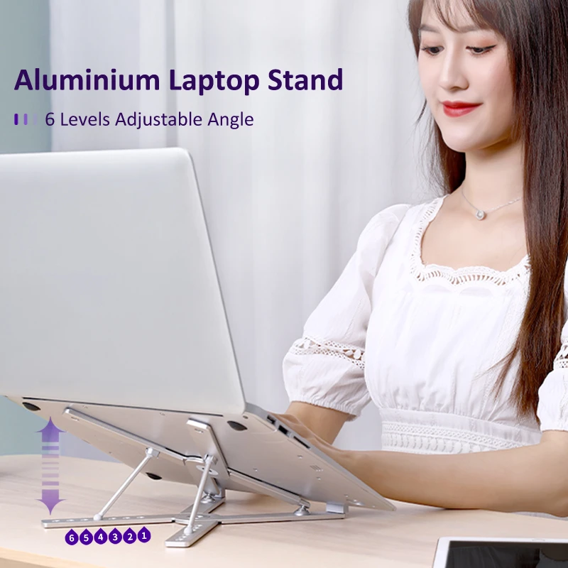 Portable Laptop Stand Aluminum Alloy Notebook Support Computer Cooling Bracket Laptop Holder mounts