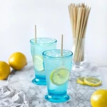 Portable Straw Natural Wheat Straw 100% Degradable Straw Green Bar Kitchen Accessories 100 PCS