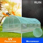 Portable Walk in Greenhouse Plant Grow Tents Steel Frame Garden Backyard Outdoor Gardening Greenhouse