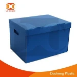 pp plastic material corrugated moving box with lid