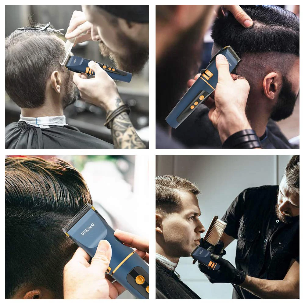 Professional Barber Shop Use Hair Clippers  LCD Display Li-on Battery Hair Cut Machine OEM Hair Trimmer
