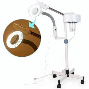 Professional Facial Steamer 3X Magnifying Lamp Machine Spa Salon Beauty Skin Care Equipment