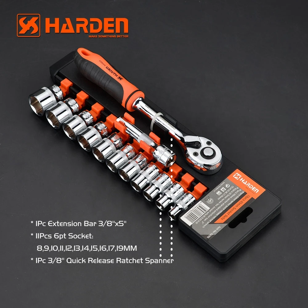 Professional Heavy Duty Chrome Vanadium 13pcs Hand Tools Socket Bit Set
