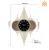 Import Promotional decorative gold and black luxury wall clock for home from China