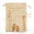 Import Promotional fabric jute plain packaging mini oem drawstring dust bags from China