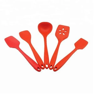 Promotional item kitchen accessories silicone, colorful silicone kitchen set, heat resistant silicone kitchen products