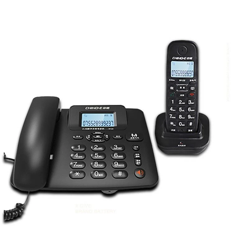 PSTN Analog Corded Caller ID Phone Baby Call, 99 Groups of Call Records, Voice Mail Access W128
