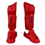 Pu Synthetic Leather Wkf Karate Training Shin Instep Guard Protector for competition New Design