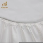 Pure white 100% cotton soft fabric fitted bed sheet