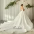 Import PWD-H1188 Modern Sweetheart Neck Sleeveless Cathedral Train Bow Ruffles Ball Gown Wedding Dresses for Bride from China