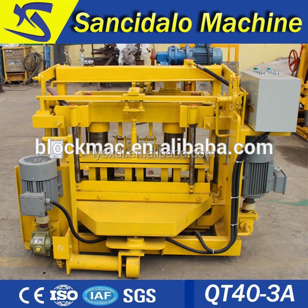 QT40-3A Hydraulic movable Cement Brick Making Machine Price in India