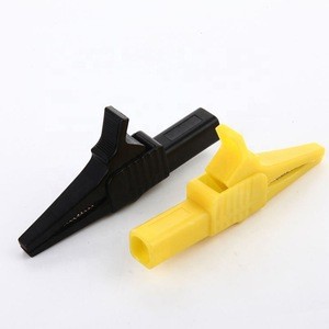 QTAC1043 30A 84MM  Large Safety with 4mm banana plug shrouded Alligator Clip