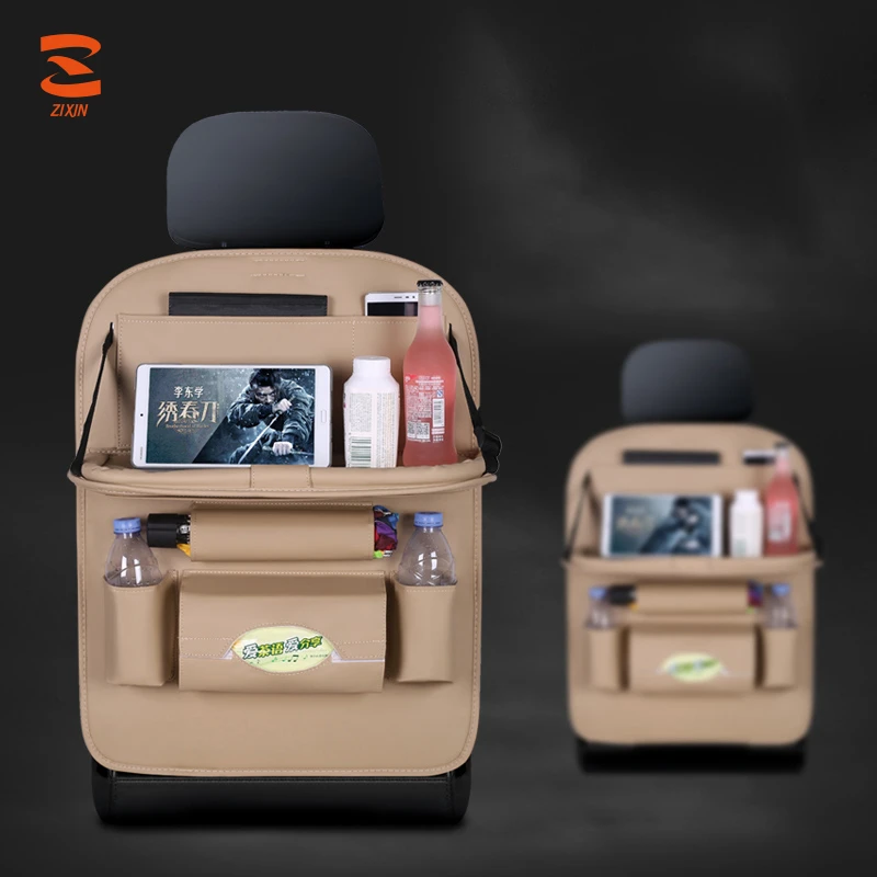 Quality Apply All Cars Pu Leather Multifunctional High Qualitybaby With Laptop Holder Backseat Table Organizer Car Back Seat