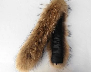 raccoon fur skin trim/coffee color raccoon fur collar ladies fashion long mink fur coat/raccoon fur for hood