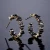 Import RAKOL E2174 cubic zirconia earrings 14k gold hoop earring, wholesale crystal earrings from China