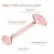 Import ready for shipping Anti Aging Rose Quartz Roller Massager 100% Real Natural Jade Roller silicone buffer no squeaks from China