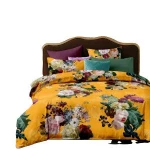 Reavtive printing 100% combed cotton duvet cover bedding set